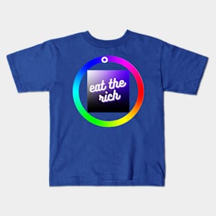 "Eat the Rich" Color Wheel Kids T-Shirt